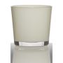 Pot de fleurs ALENA, cylindre/rond, crème, 16cm, Ø17cm