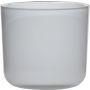 Verre à bougie NICK, cylindre/rond, blanc, 13cm, Ø14cm