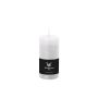 Bougie pilier / bougie en cire AURORA, blanc, 12cm, Ø5,8cm, 42h - Made in Germany