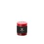 Bougie pilier / bougie en cire AURORA, bordeaux, 8cm, Ø6,8cm, 34h - Made in Germany