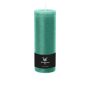 Bougie pilier / bougie en cire AURORA, vert menthe, 19cm, Ø6,8cm, 85h - Made in Germany