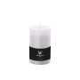 Bougie pilier / bougie en cire AURORA, blanc, 13cm, Ø7,8cm, 63h - Made in Germany