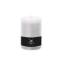 Bougie pilier / bougie en cire AURORA, blanc, 14cm, Ø9,8cm, 100h - Made in Germany