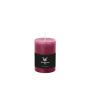 Bougie pilier / bougie en cire AURORA, magenta, 14cm, Ø9,8cm, 100h - Made in Germany