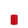 Bougie votive / bougie cylindrique MAEVA, rouge, 10cm, Ø7cm, 42h - Made in Germany