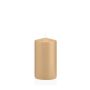 Bougie votive / bougie cylindrique MAEVA, marron clair, 13cm, Ø7cm, 52h - Made in Germany