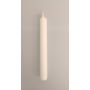 Bougie chandelle / bougie de table CHARLOTTE, ivoire, 18,5cm, Ø2,1cm, 6,5h - Made in Germany