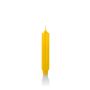 Bougie classique / bougie de ménage ARIETTA, jaune, 16,4cm, Ø2,8cm, 6h - Made in Germany
