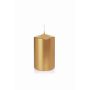 Bougie de Noël / bougie cylindrique ROSELLA, or, 10cm, Ø6cm, 33h - Made in Germany