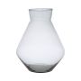 Vase à fleurs RAMUNDA en verre recyclé, transparent, 25cm, Ø19cm