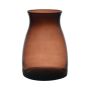 Vase à fleurs en verre MAISIE, brun-transparent, 20cm, Ø14cm