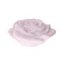 Rose décorative NESSAYA en polyrésine, lilas clair, 13x13,5x6,5cm