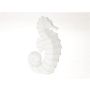 Figurine marine décorative Hippocampe PRUSSO, blanc, 19x8x28cm