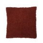 Coussin moelleux BOLLY, avec noppes, rouge, 45x45cm