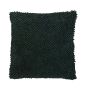 Coussin moelleux BOLLY, avec noppes, vert foncé, 45x45cm