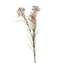 Fleur de cire artificielle MEDEA, rose, 80cm