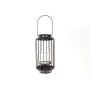 Lanterne en métal MUIRANDA avec anse, insert en verre, noir, 28,5cm, Ø9,5cm