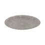 Assiette décorative ronde KHADIJA avec des rainures, matière synthétique, brun, 3cm, Ø33cm