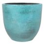 Pot à plantes AGLAIA en céramique, maritime, bleu océan, 25cm, Ø27cm