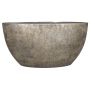 Pot ovale en céramique AGAPE avec veinure, or, 49x20x25cm