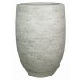 Vase à fleurs en céramique KALEVA, veinure, blanc-gris, 50cm, Ø32cm
