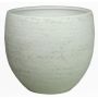 Pot de fleurs en céramique KALEVA, veinure, blanc-gris, 30cm, Ø32cm