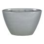 Pot à orchidée ovale RODISA, céramique, gris, 32x14,5x22,5cm