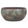 Coupe en céramique rustique TSCHIL, dégradé, brun-vert, 13cm, Ø28cm