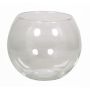 Vase boule TOBI OCEAN en verre, transparent, 15cm, Ø20cm
