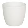 Petit pot de fleurs TEHERAN BASAR, céramique, blanc mat, 9,8cm, Ø12cm