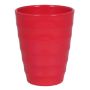 Pot à orchidée IZEH, céramique, rouge, 17cm, Ø14cm
