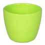 Petit pot de fleurs TEHERAN BASAR, céramique, vert pomme, 6cm, Ø7,5cm