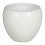 Pot de fleurs en céramique URMIA BASAR, blanc mat, 27,5cm, Ø31cm