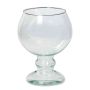 Vase gobelet en verre JEOMA avec pied, transparent, 19cm, Ø14cm