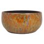 Coupe en céramique ELIEL, mouchetée, jaune-orange, 13cm, Ø28cm