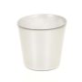 Cache-pot en verre ALENA, argent, 12,5cm, Ø13,3cm