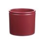 Pot en céramique ALCHIBA, rouge mat, 12,5cm, Ø14cm