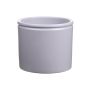 Pot en céramique ALCHIBA, gris clair mat, 12,5cm, Ø14cm