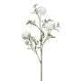 Branche de fleurs artificielles Chrysanthème FALTON, blanc, 55cm
