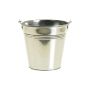 Seau en zinc DEVIS avec anse, argent, 9cm, Ø10cm