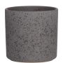 Pot de fleurs en céramique ARAYA, moucheté, noir, 10cm, Ø10cm