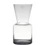 Vase tendance FAHSAI en verre, transparent, 30cm, Ø15cm
