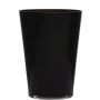Vase conique ANNA EARTH en verre, noir, 30cm, Ø22cm