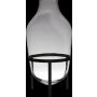 Vase à poser au sol en verre CAMILO sur socle, transparent, 75cm, Ø39cm