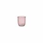 Porte-bougie JOFFREY en verre, rose, 8cm, Ø7cm