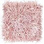 Coussin pour canapé DAKIRA, rose, franges longues, 45x45cm