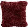 Coussin douillet FALKO, rouge bordeaux, 50x50cm