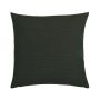 Coussin décoratif SILENA, vert kaki, coutures décoratives, 45x45cm