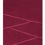 Coussin douillet en velours NOELANI, coutures décoratives obliques, magenta, 45x45cm