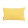 Coussin décoratif SILENA, jaune clair, coutures décoratives, 50x30cm